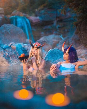 Hot Springs Under the Moon